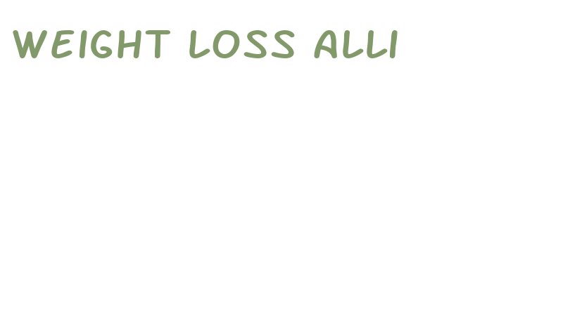 weight loss alli
